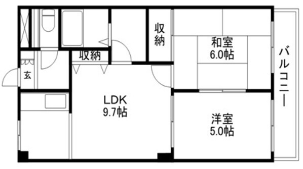 ルミナス２１の物件間取画像